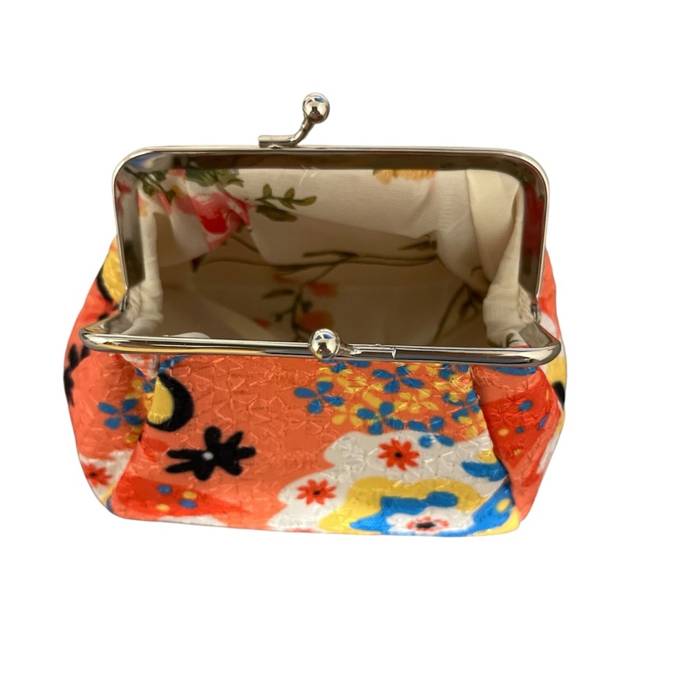 Floral Coral Girls' Kiss-Lock Coin Purse - Picture 4 of 4